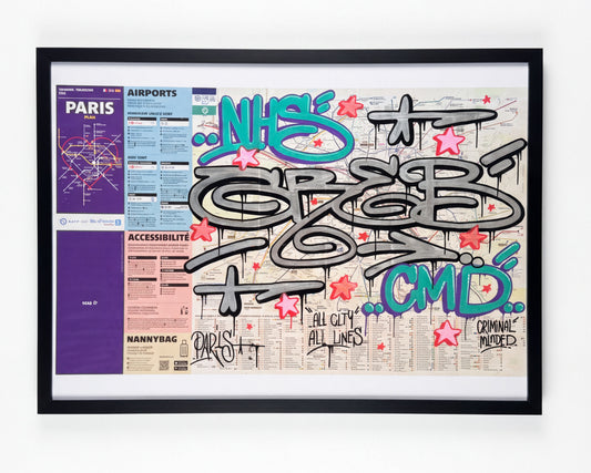 PARIS METRO MAP - GRAB #PAR001