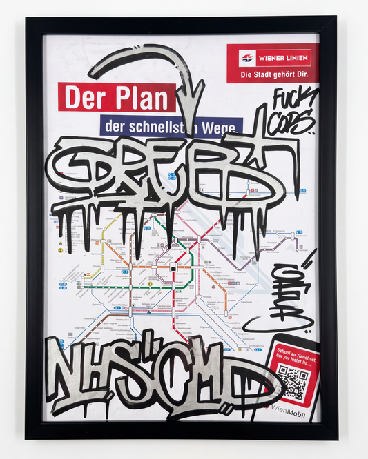WIEN SUBWAY MAP - GRAB #VIE002