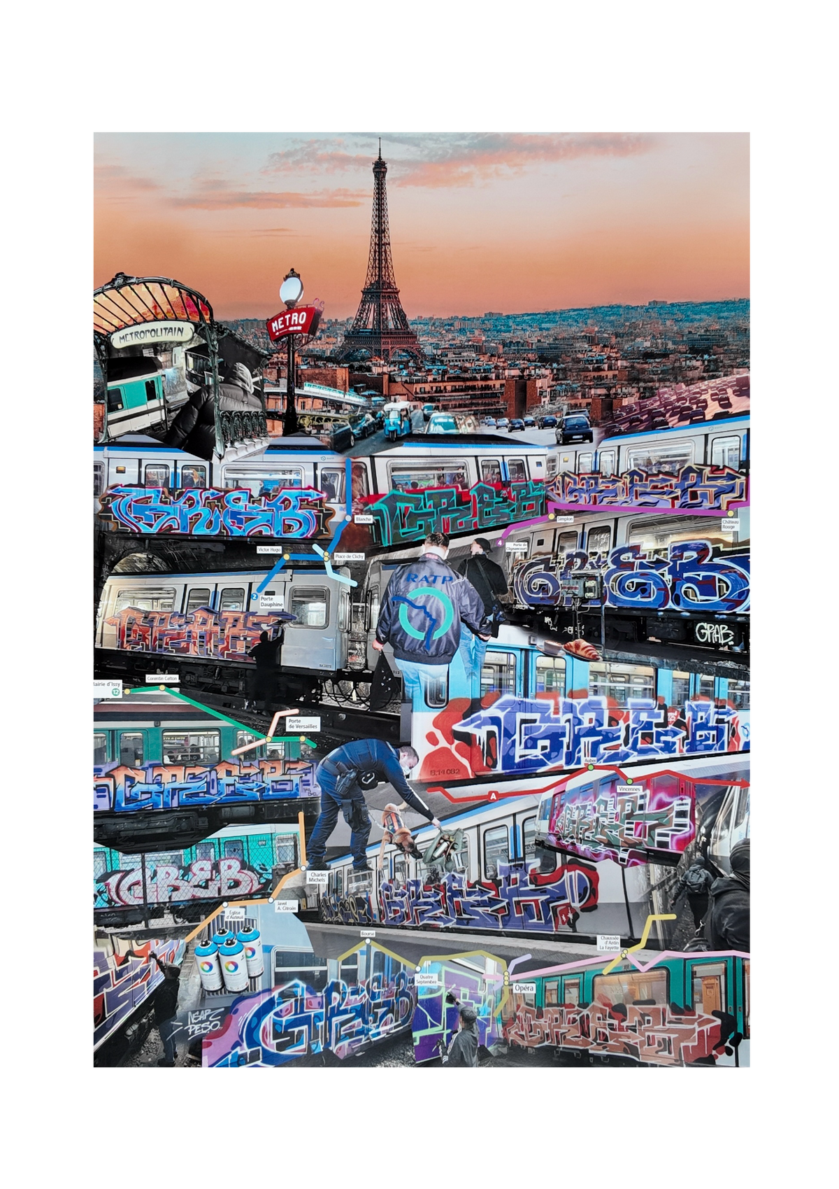 Greb in Paris Poster - A2