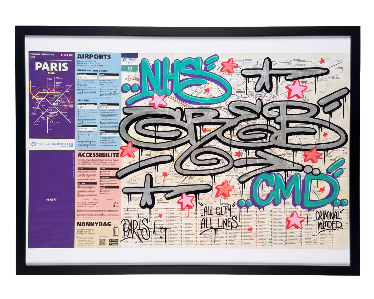 PARIS METRO MAP - GRAB #PAR001