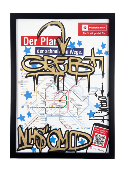 WIEN SUBWAY MAP - GRAB #VIE001