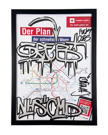 WIEN SUBWAY MAP - GRAB #VIE002