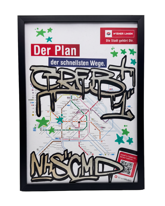 WIEN SUBWAY MAP - GRAB #VIE003