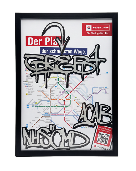 WIEN SUBWAY MAP - GRAB #VIE006
